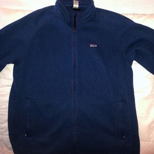 XL Blue Patagonia Zip Up Fleece!